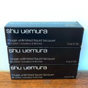 3x Shu Uemura Rouge Unlimited Liquid Lacquer NEW - Lipstick Skincare Beauty
